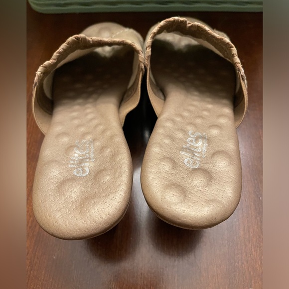 Elites Walking Cradles Womens Open Toe Cushion Sandals Wedge Heel - Picture 4 of 8